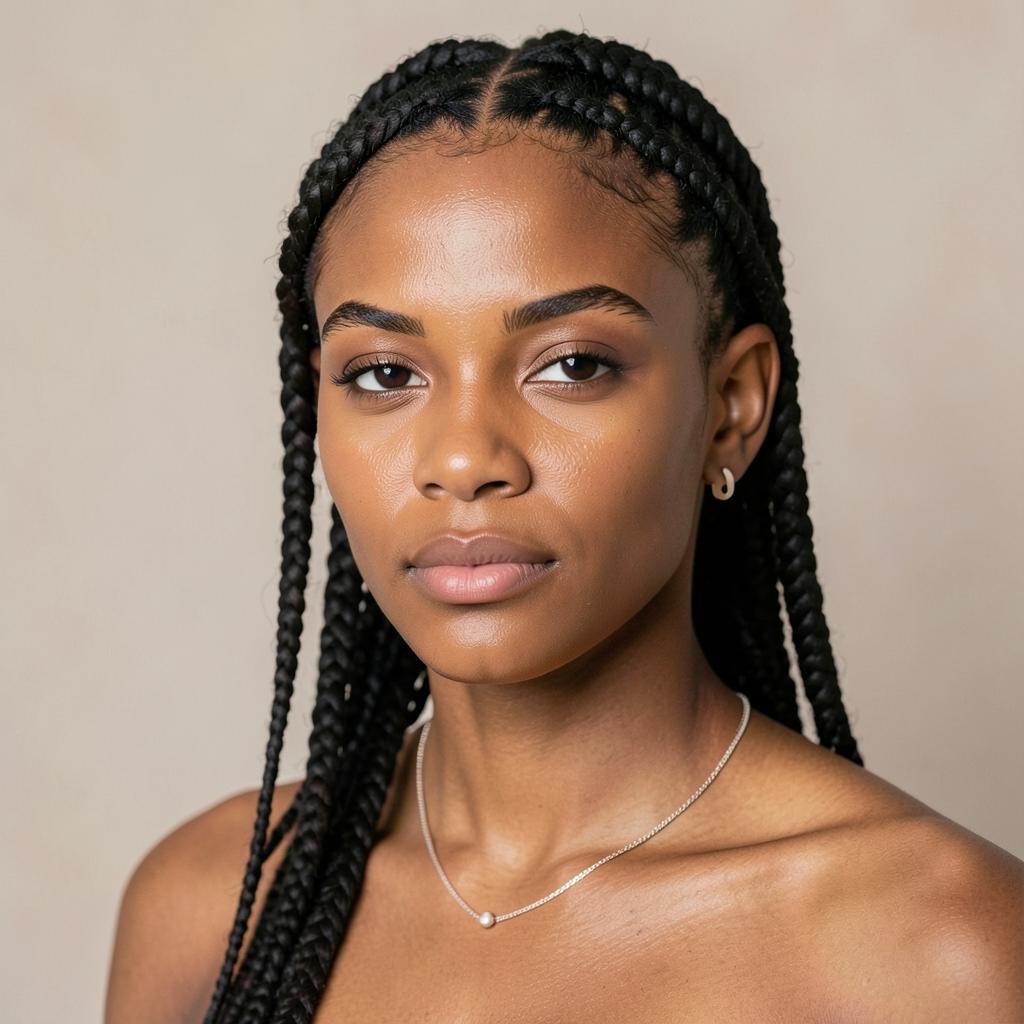 Zanele Mthembu, fashion model in Durban