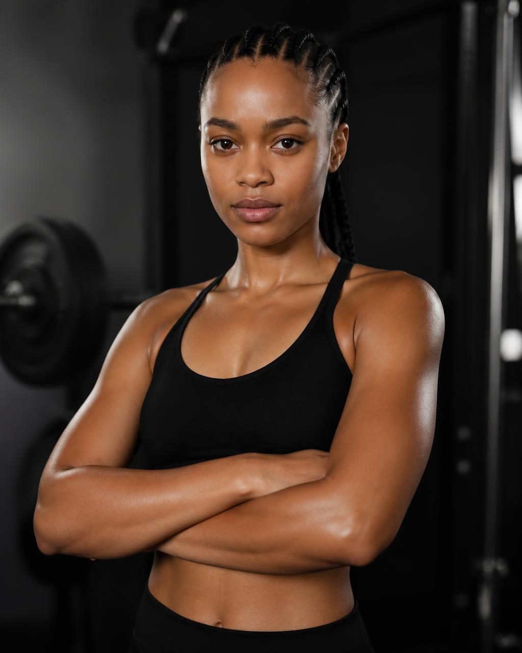 Nomvula Sithole, fitness model in Johannesburg