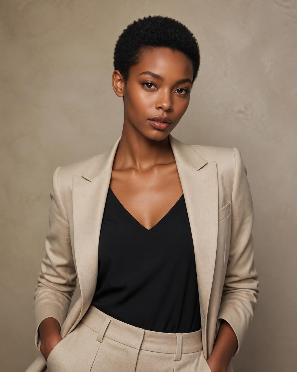 Amahle Dube, fashion model in Johannesburg